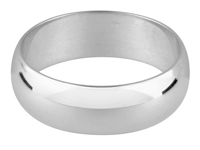 Silver D Shape Wedding Ring 5.0mm, Size W, 5.6g Heavy Weight,         Hallmarked, Wall Thickness 1.71mm, 100 Recycled Silver