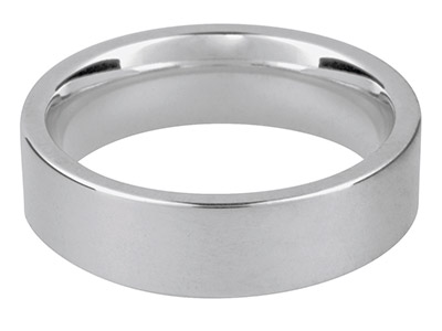 Silver Easy Fit Wedding Ring 8.0mm, Size T, 10.5g Heavy Weight,         Hallmarked, Wall Thickness 2.20mm,  100 Recycled Silver