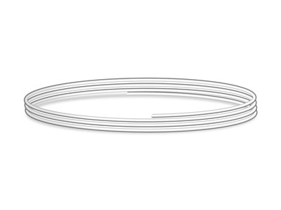 Sterling Silver Round Wire 1.50mm X 500mm, Fully Annealed, 100%         Recycled Silver - Standard Image - 1